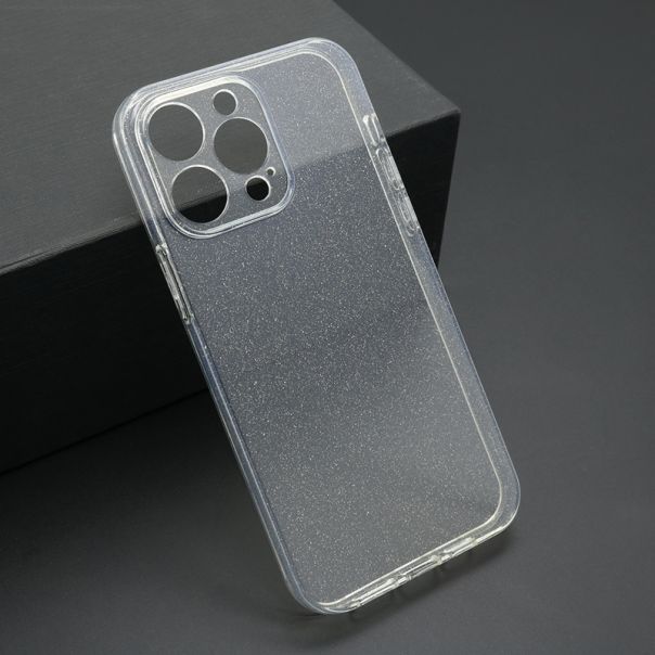 Maska SPARKLING za iPhone 14 Pro Max, providna - F114189