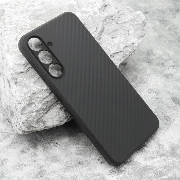Silikonska maska Carbon light za Samsung A556B Galaxy A55 5G, crna - F114360