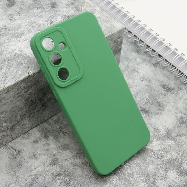 Silikonska maska Pro camera za Samsung A556B Galaxy A55 5G, tamno zelena - F114385