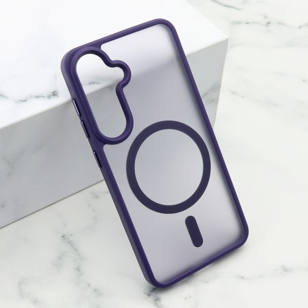 Maska SILKY MAGSAFE za Samsung S921B Galaxy S24 5G, ljubičasta - F115042
