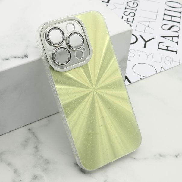 Maska Sparkling shine za iPhone 15 Pro, zlatna - F115921