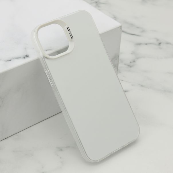 Maska Shine za iPhone 13, bela - F116126