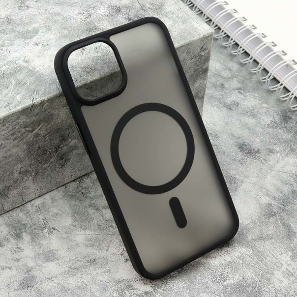 Maska Silky Magsafe Matte za iPhone 14, crna - F116319