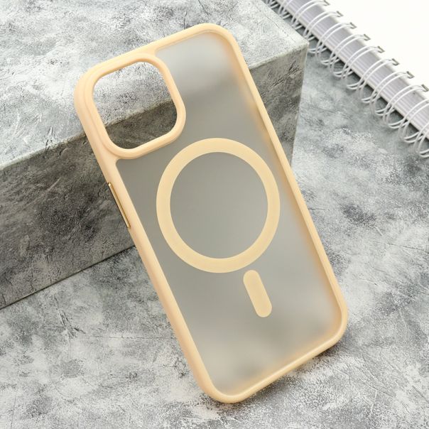 Maska Silky Magsafe Matte za iPhone 15, roze - F116328
