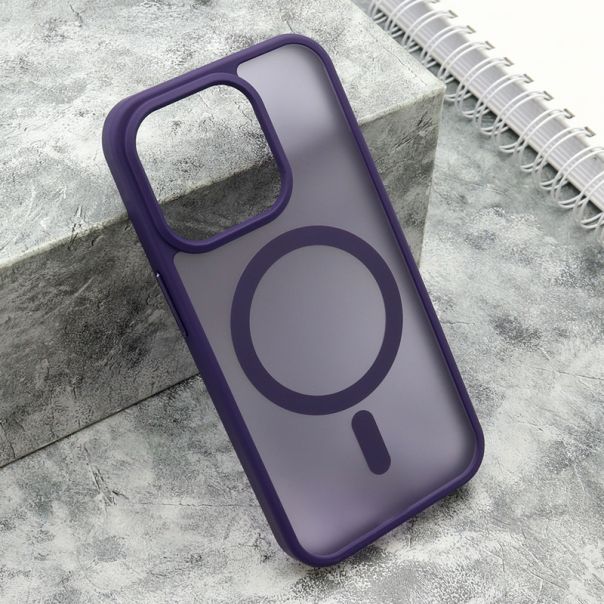 Maska Silky MagSafe Matte za iPhone 15 Pro, ljubičasta - F116334