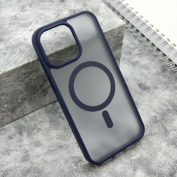 Maska Silky Magsafe Matte za iPhone 15 Pro Max, plava - F116337