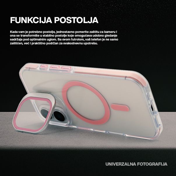 Maska CAMERA EDGE MagSafe za iPhone 16, crna - F116659