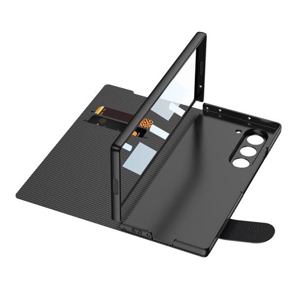 Maska Leather za Samsung F956B Galaxy Z Fold 6 5G, siva - F116690