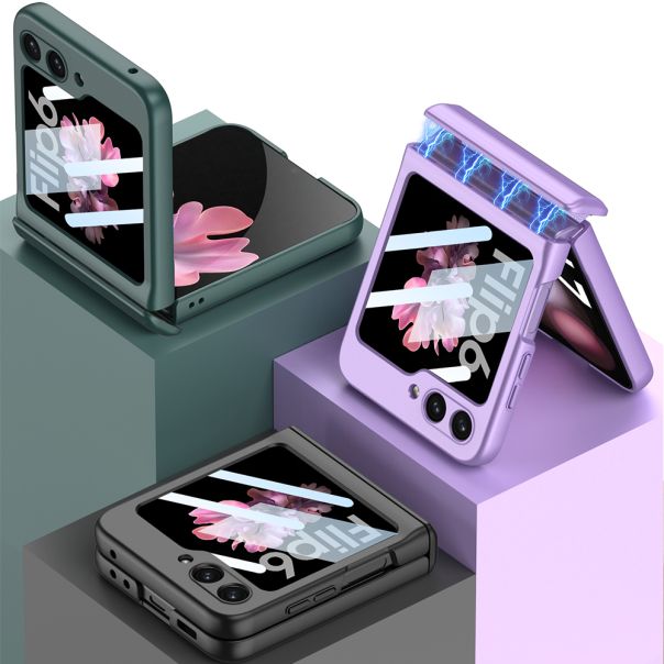 Maska za Samsung Galaxy Z Flip 6 5G/Z Flip 7 FE 5G SMOOTH LINE tamno zelena (GKK case) - EP2903314