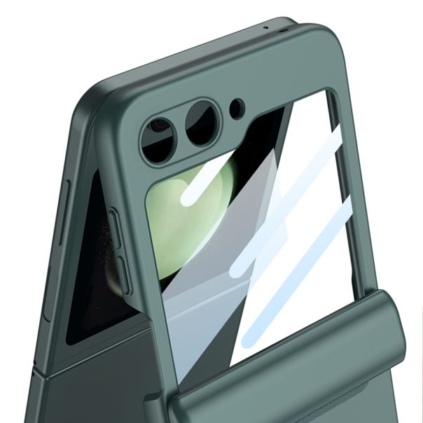 Maska za Samsung Galaxy Z Flip 6 5G/Z Flip 7 FE 5G SMOOTH LINE tamno zelena (GKK case) - EP2903314