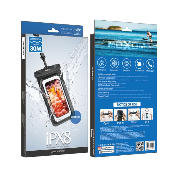 Maska vodootporna MX-WP01 6.9 inch, crna - F116779