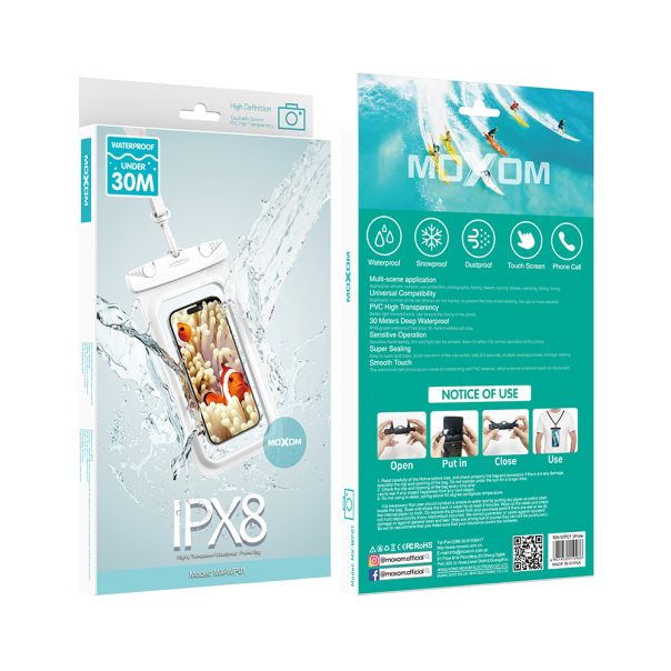 Maska vodootporna MX-WP01 6.9 inch, bela - F116780