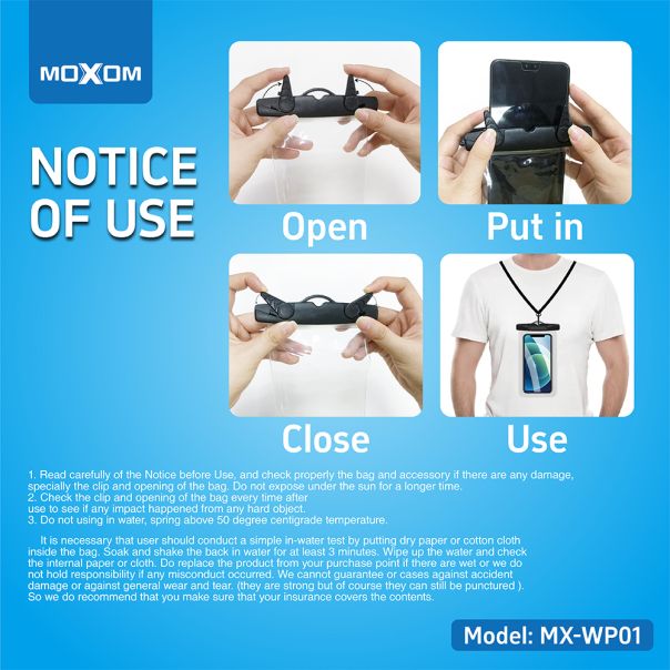 Maska vodootporna MX-WP01 6.9 inch, roza - F116781