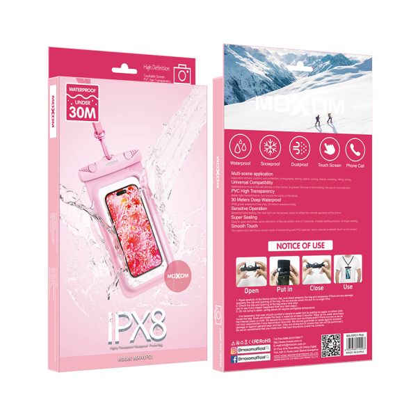 Maska vodootporna MX-WP01 6.9 inch, roza - F116781