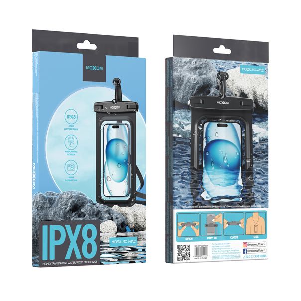 Maska vodootporna MX-WP02 7.2 inch, crna - F116782