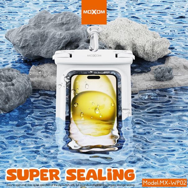 Maska vodootporna MX-WP02 7.2 inch, bela - F116783