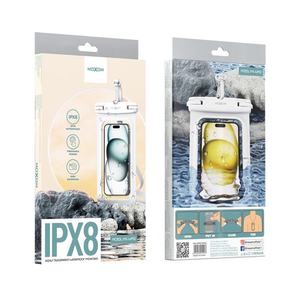 Maska vodootporna MX-WP02 7.2 inch, bela - F116783