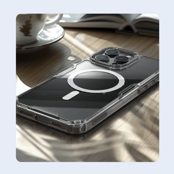 Maska za iPhone 16 Pro Max (69) NILLKIN Nature Pro Magnetic bela - EP2918855