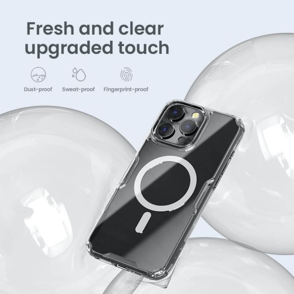 Maska za iPhone 16 Pro Max (69) NILLKIN Nature Pro Magnetic bela - EP2918855