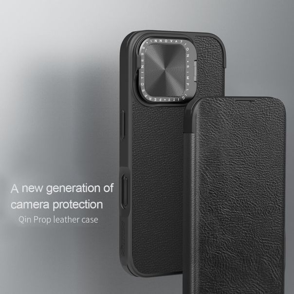 Maska za iPhone 16 Pro Max (69) NILLKIN QIN Pro crna - EP2912310