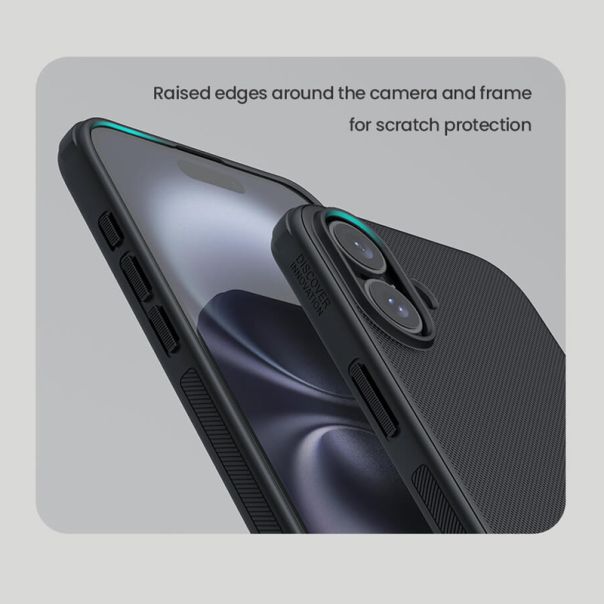 NILLKIN Futrola Super Frost PRO za Iphone 16 Plus, crna - F117130
