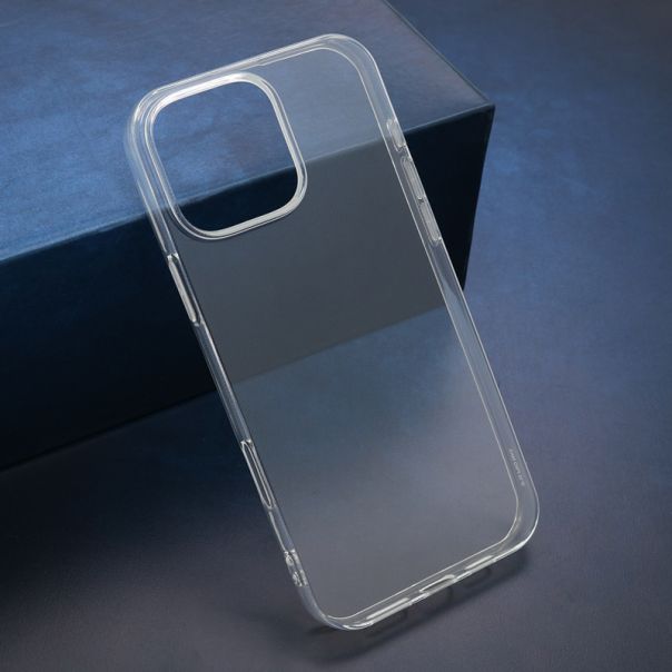 Silikonska maska Clear strong za iPhone 16 Pro Max, providna - F117137