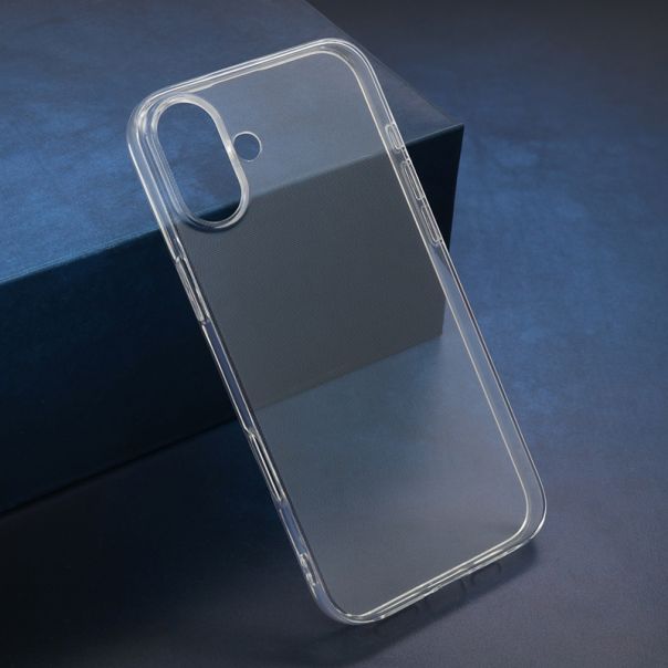 Silikonska maska Clear za iPhone 16 Plus, providna - F117140