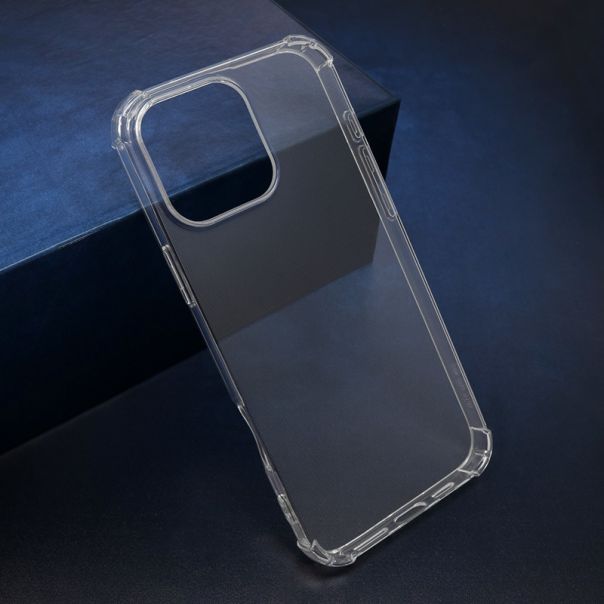 Silikonska maska Crashproof za iPhone 16 Pro, providna - F117146