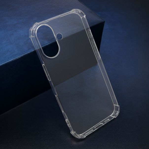 Silikonska maska Crashproof za iPhone 16, providna - F117147