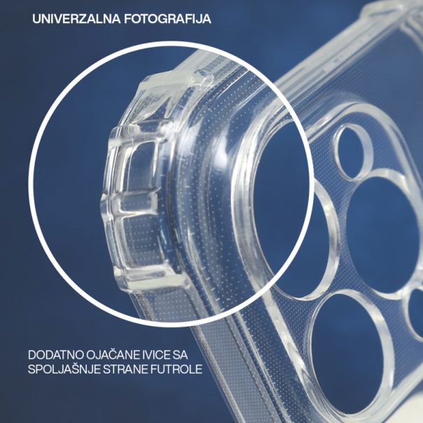 Silikonska maska Crashproof za iPhone 16, providna - F117147