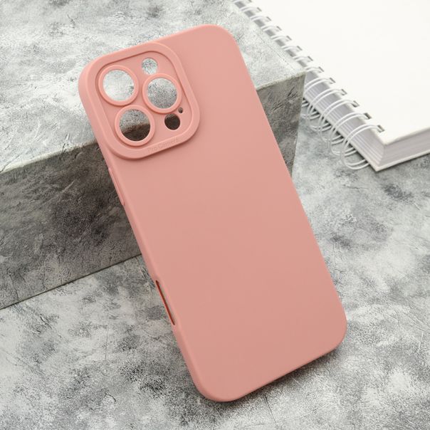Silikonska maska Pro camera za iPhone 16 Pro Max, roze - F117155