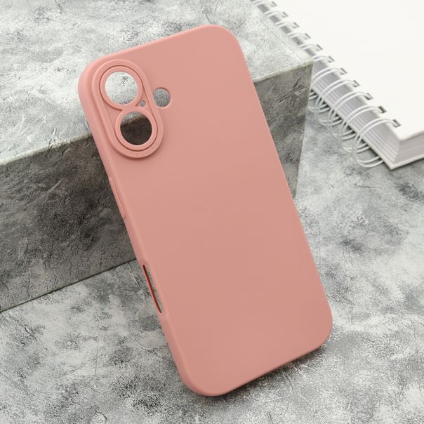 Silikonska maska Pro camera za iPhone 16, roze - F117158