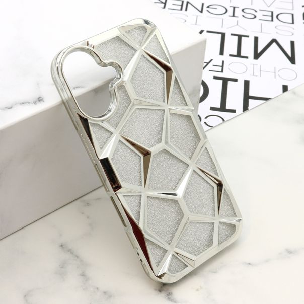 Maska LUXORY za iphone 16, srebrna - F118123