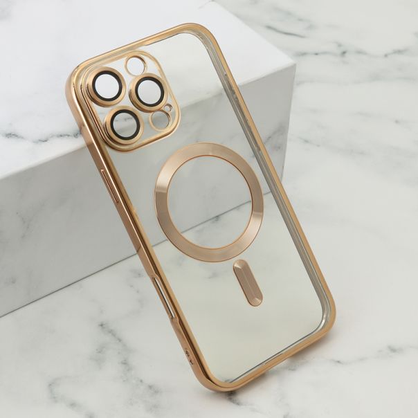 Maska CAMERA PROTECT MagSafe za iPhone 16 Pro Max, zlatna - F118167