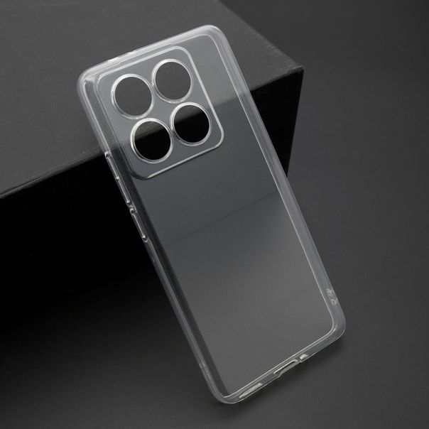 Futrola ULTRA TANKI PROTECT silikon za Xiaomi 14T Pro, providna (bela) - F118239