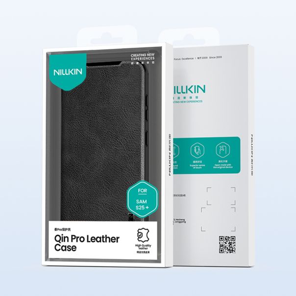 Maska za Samsung Galaxy S25 Plus 5G NILLKIN QIN Pro crna - EP2914446