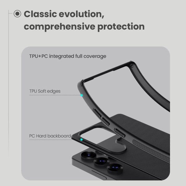 NILLKIN Maska Super Frost za Samsung S938B Galaxy S25 Ultra 5G, crna - F118481