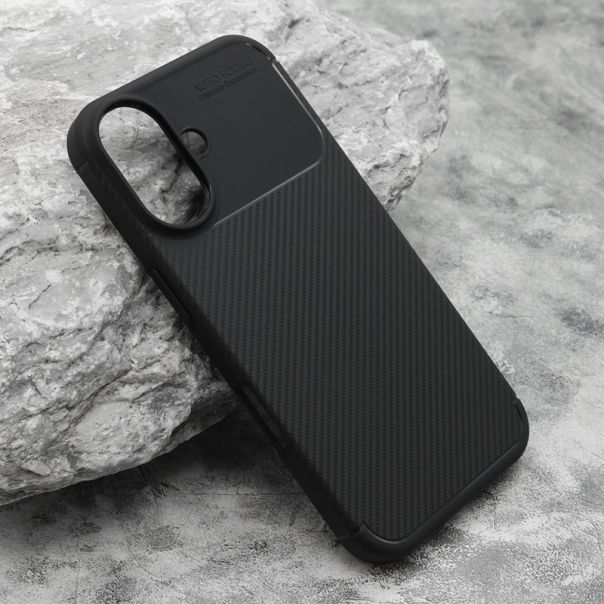 Futrola Carbon za iPhone 16, crna - F118624