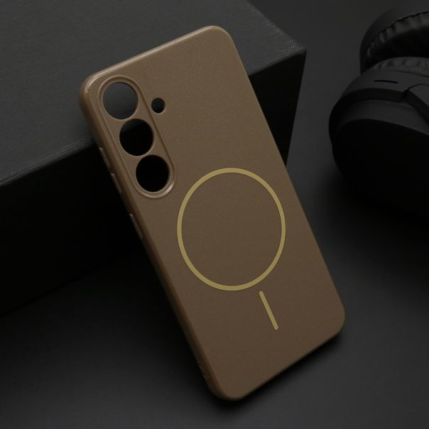 Maska za Samsung Galaxy S24 5G JELLY MagSafe tamno zlatna - EP2919026