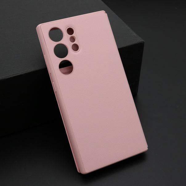 Maska za Samsung Galaxy S24 Ultra 5G BI FOLD Smart Window roze - EP2913011
