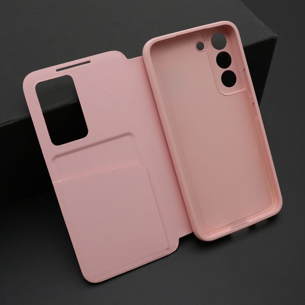 Maska BI FOLD Smart Window za Samsung S901B Galaxy S22 5G, roza - F119617