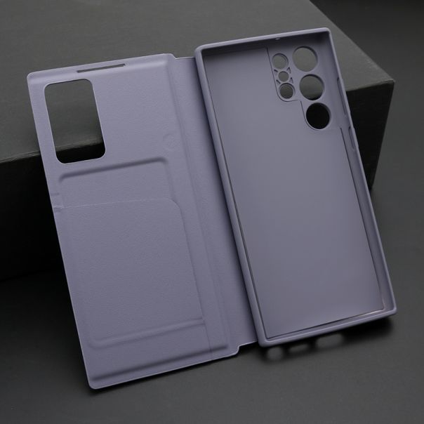 Maska BI FOLD Smart Window za Samsung S908B Galaxy S22 Ultra 5G, ljubičasta - F119620