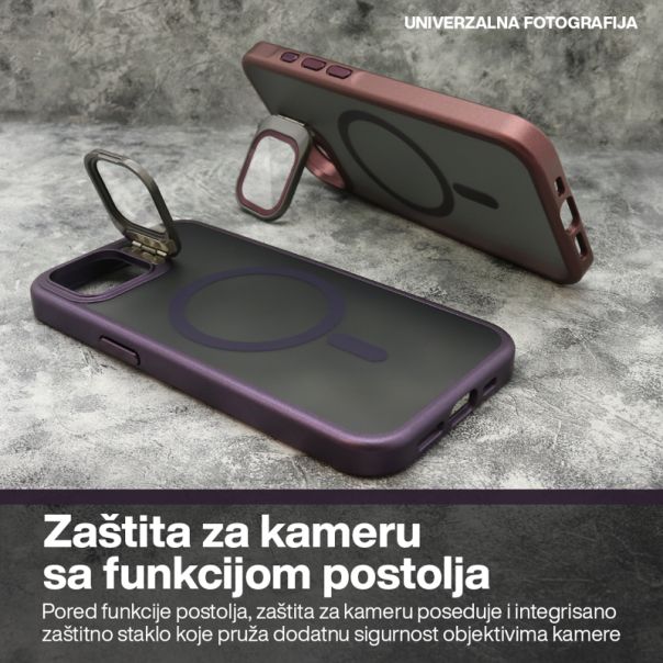 Maska DARK DROP MagSafe za iPhone 16E, bordo - F119919