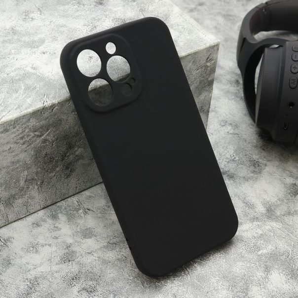 Maska VELVET TOUCH za iPhone 13 Pro, crna - F120062