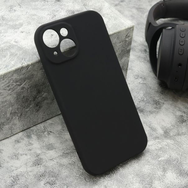 Maska VELVET TOUCH za iPhone 15, crna - F120066