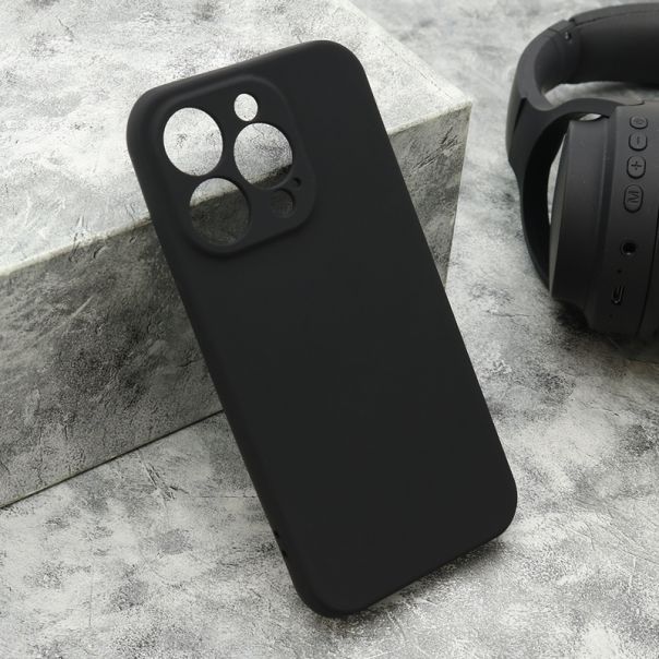 Maska VELVET TOUCH za iPhone 15 Pro, crna - F120068