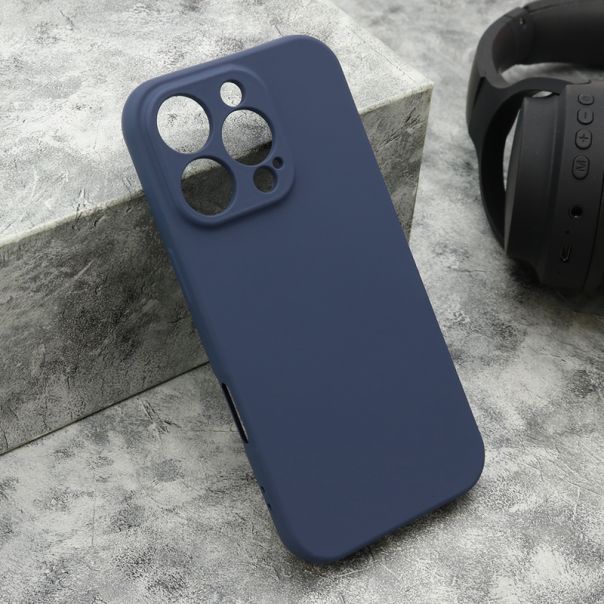 Maska VELVET TOUCH za iPhone 16 Pro, tamno plava - F120077