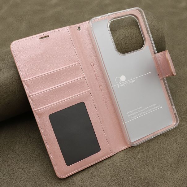 Maska BI FOLD HANMAN II za Xiaomi Redmi Note 14 4G, svetlo roza - F120374