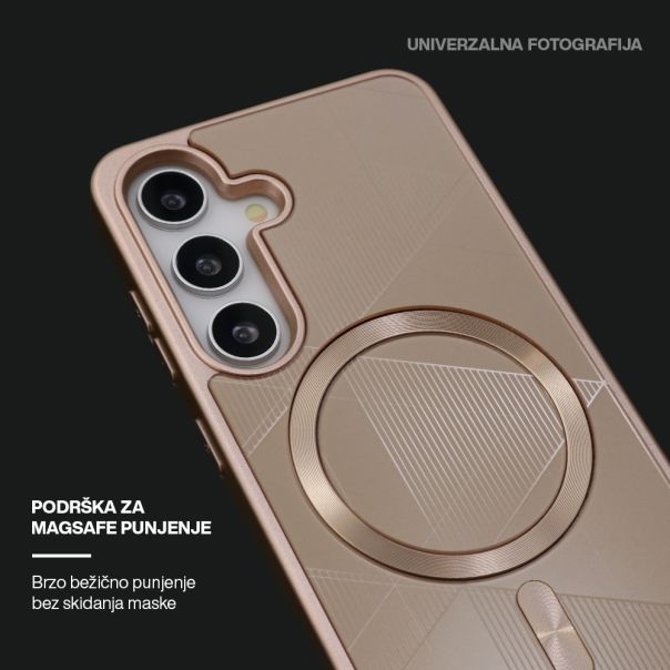 Maska ZEN SHIELD MagSafe za iPhone 16e, roza - F120676