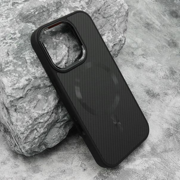 Futrola CARBON MagSafe za iPhone 16 Pro, crna (big camera) - F120788